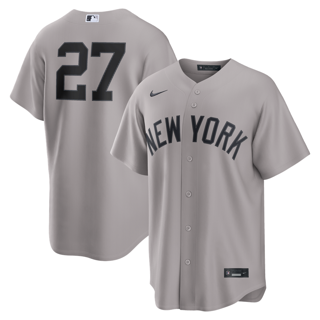 New York Yankees Giancarlo Stanton Gray Road Replica Baseball Jersey