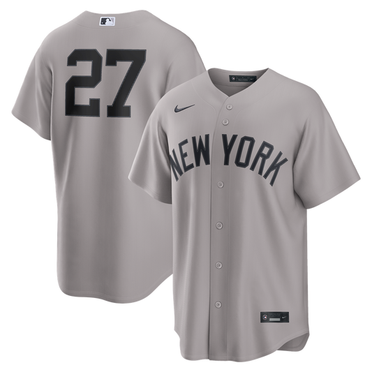 New York Yankees Giancarlo Stanton Gray Road Replica Baseball Jersey