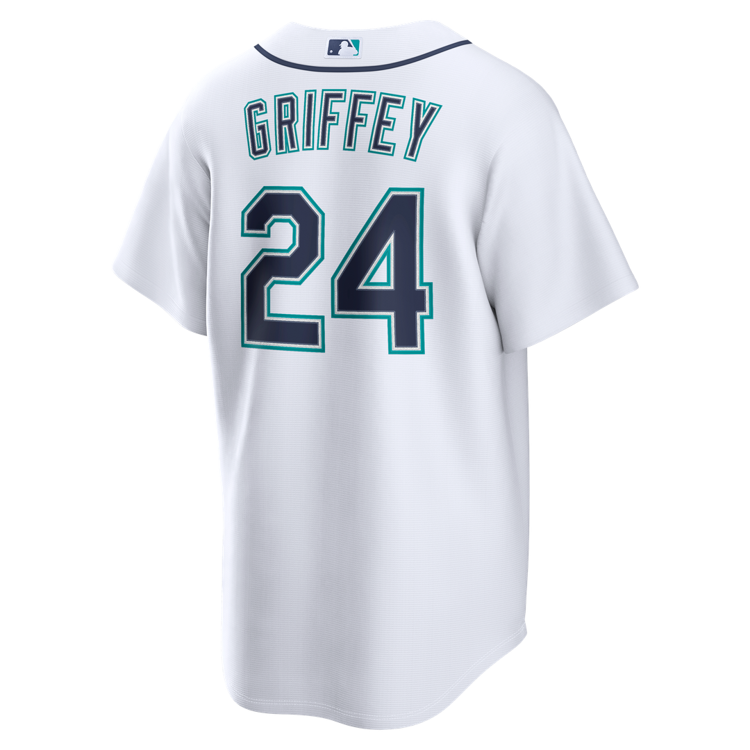 Seattle Mariners Ken Griffey Jr. White Home Replica Baseball Jersey | MLB Baseball Jersey