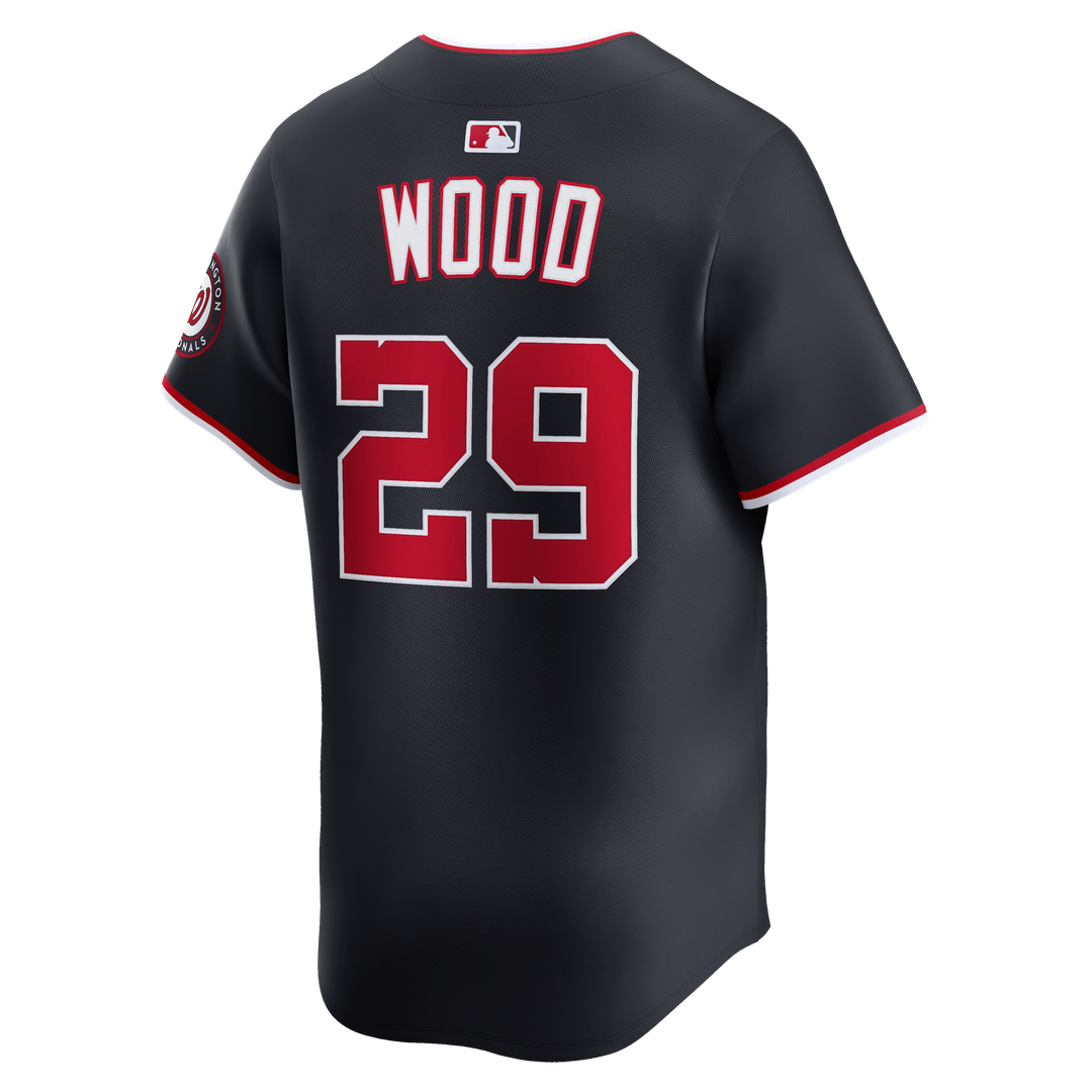 Washington Nationals James Wood Navy Alternate Limited Baseball Jersey | MLB Baseball Jersey