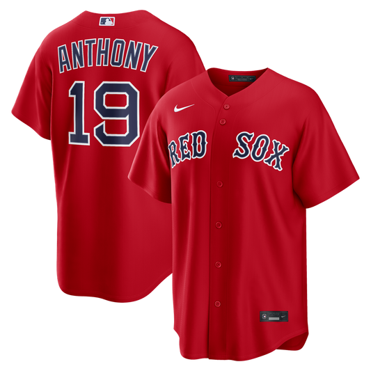 Boston Red Sox Roman Anthony Red Alternate Replica Baseball Jersey