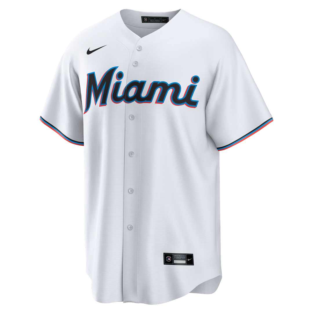 Miami Marlins Griffin Conine White Home Replica Baseball Jersey | MLB Baseball Jersey