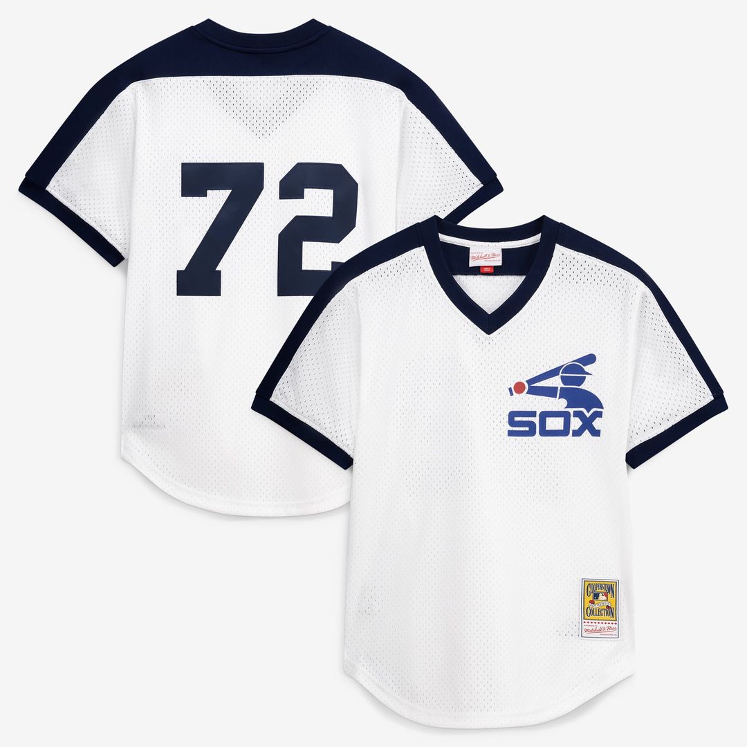 Chicago White Sox Carlton Fisk Navy Authentic Batting Practice Baseball Jersey | MLB Baseball Jersey