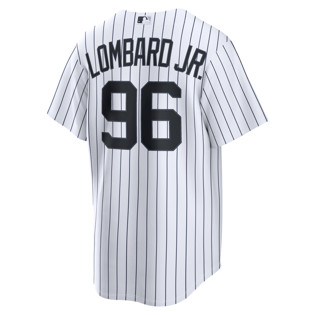 New York Yankees George Lombard Jr. White Home Replica Baseball Jersey | MLB Baseball Jersey