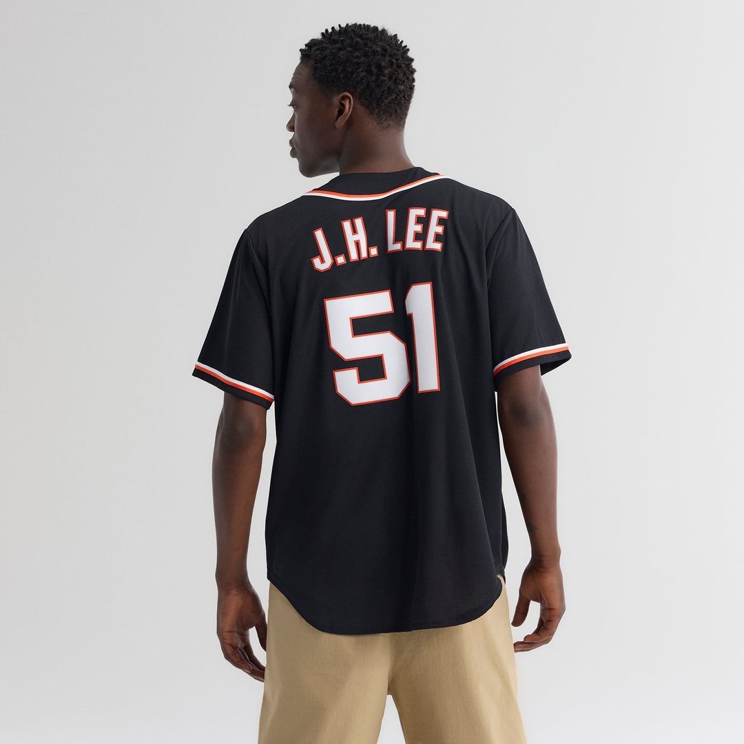 San Francisco Giants Jung Hoo Lee Fashion Replica Black Out Baseball Jersey | MLB Baseball Jersey