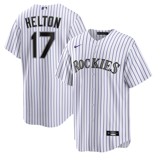 Colorado Rockies Todd Helton White Home Retired Player Replica Baseball Jersey