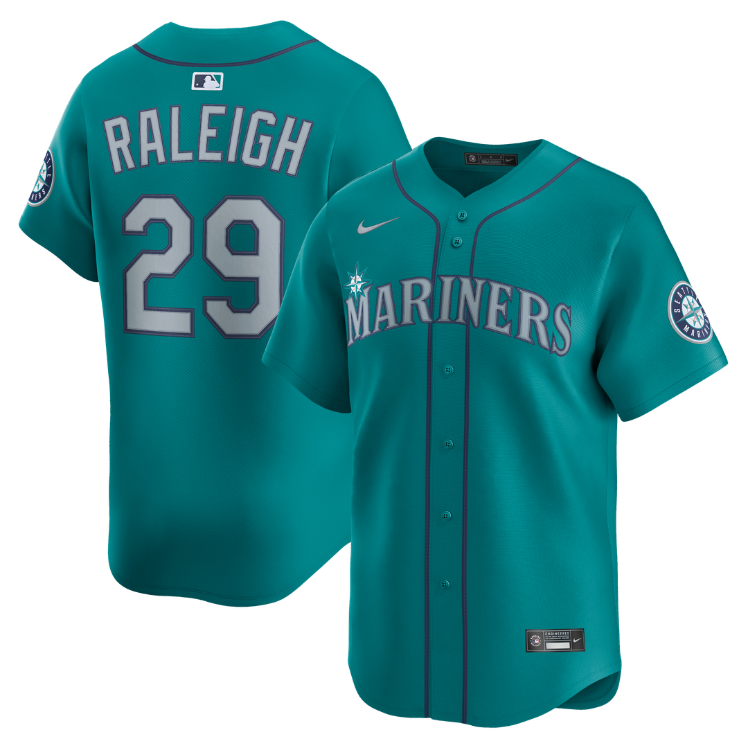 Seattle Mariners Cal Raleigh Teal Alternate Limited Baseball Jersey