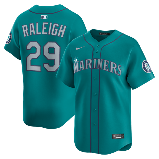 Seattle Mariners Cal Raleigh Teal Alternate Limited Baseball Jersey