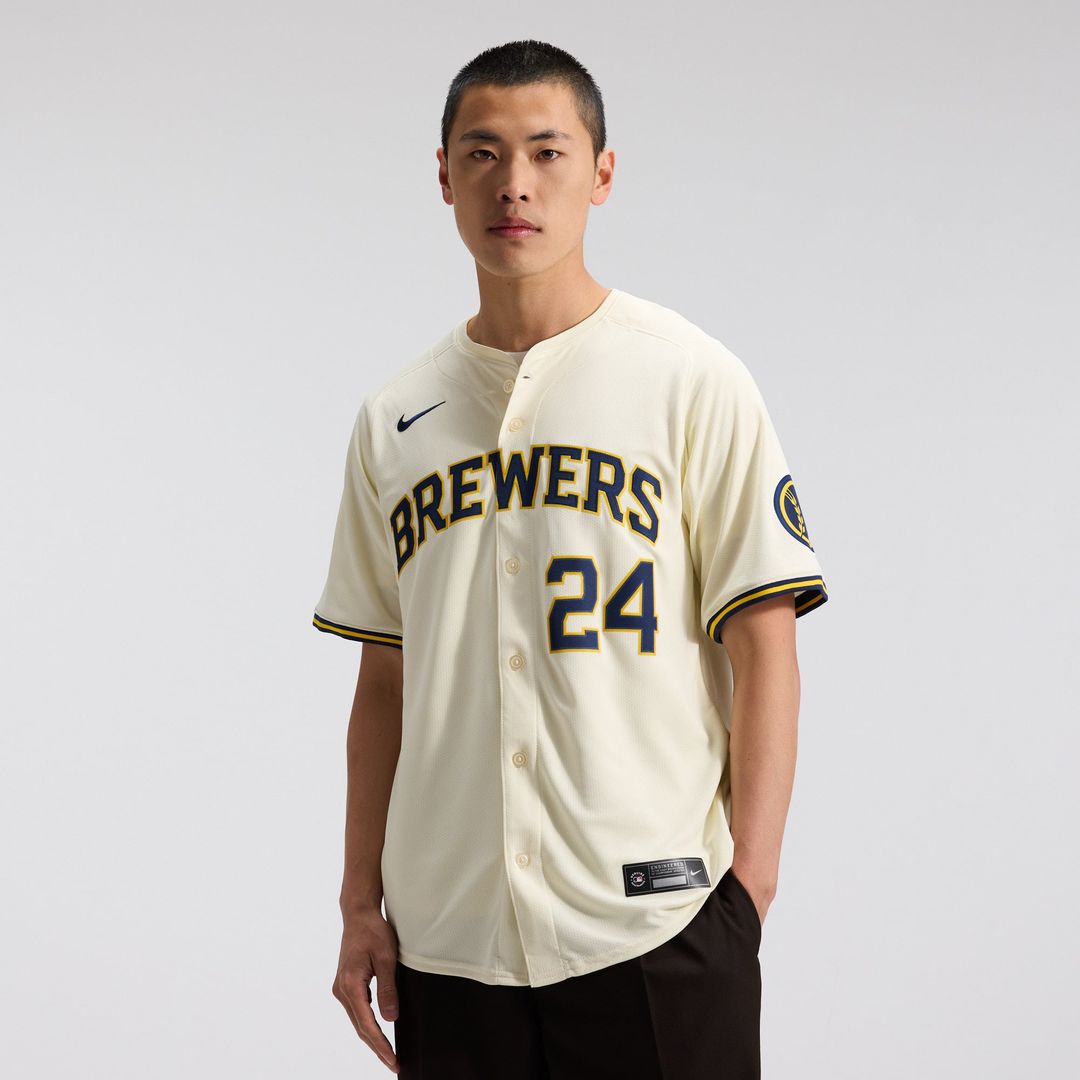 Milwaukee Brewers William Contreras Cream Home Limited Baseball Jersey | MLB Baseball Jersey