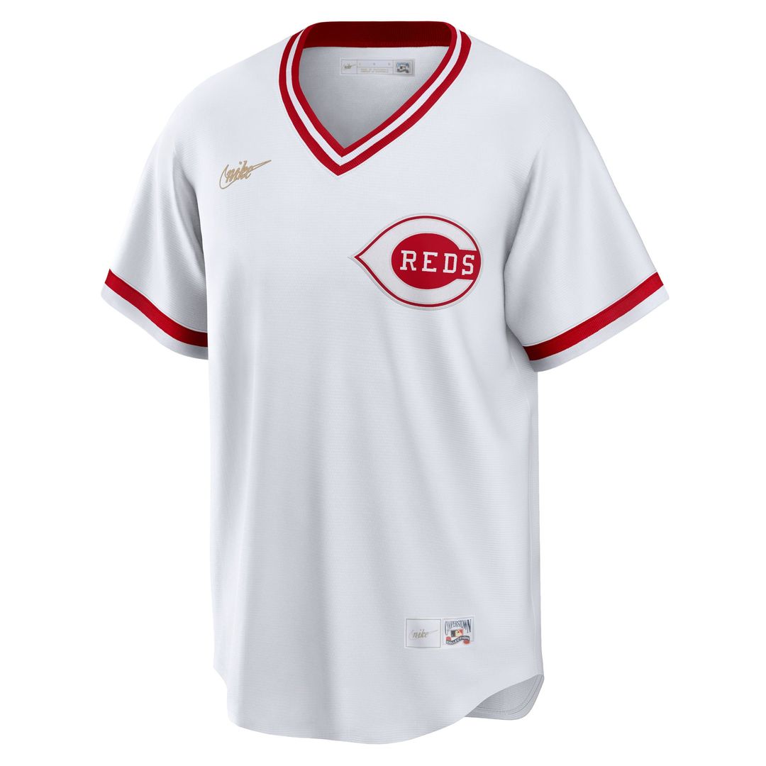 Cincinnati Reds White Home Cooperstown Collection Team Baseball Jersey | MLB Baseball Jersey