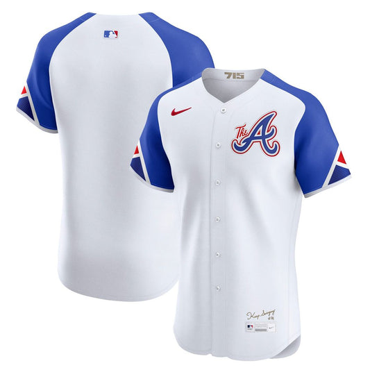 Atlanta Braves White City Connect Elite Baseball Jersey