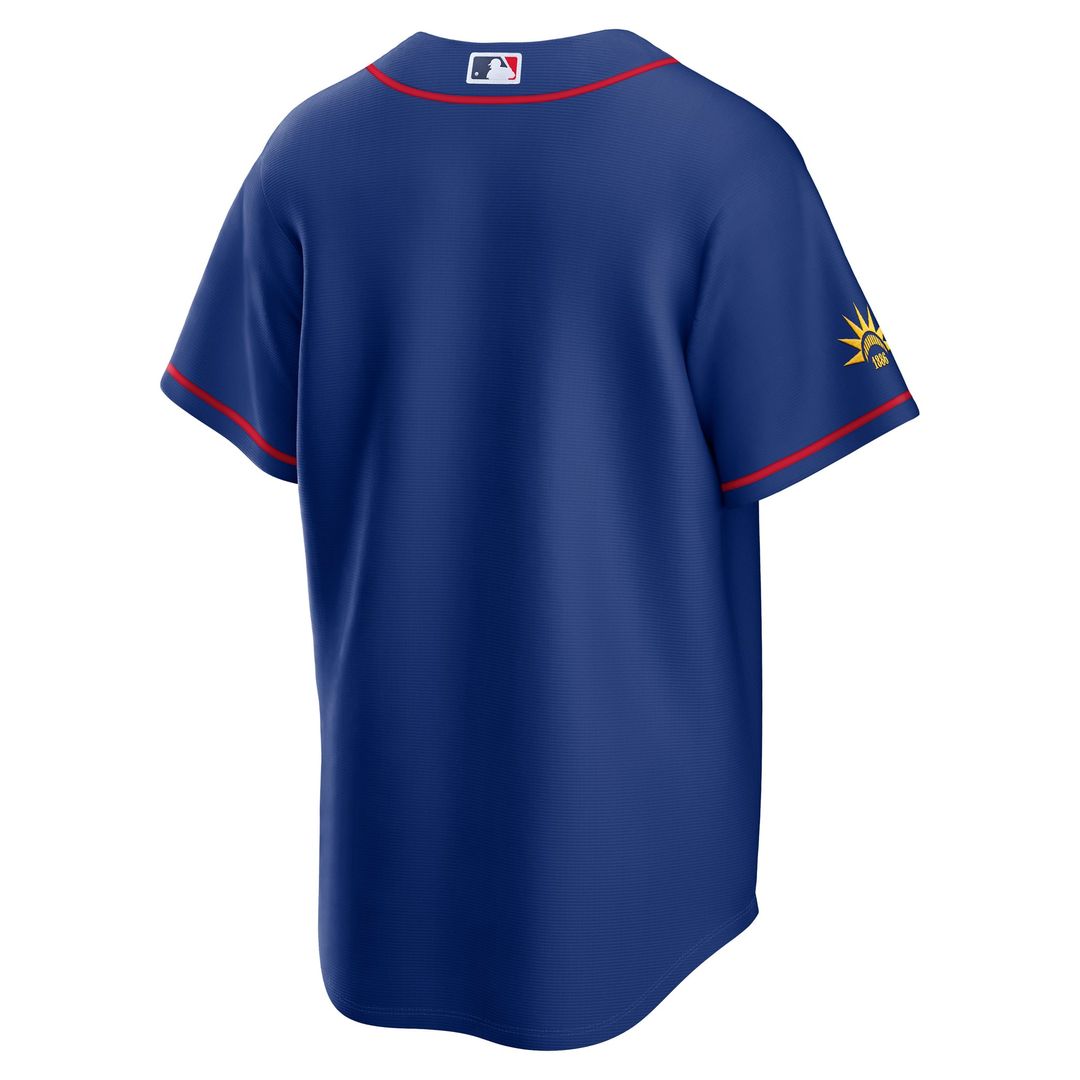 France National Team x MLB Blue Stadium Replica Baseball Jersey