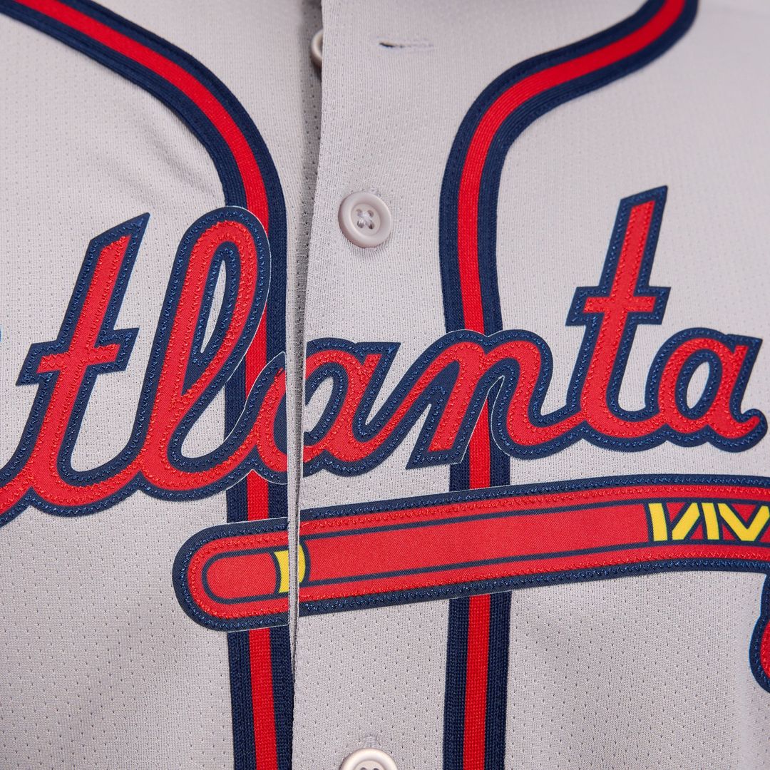 Atlanta Braves Ozzie Albies Gray Road Limited Baseball Jersey | MLB Baseball Jersey