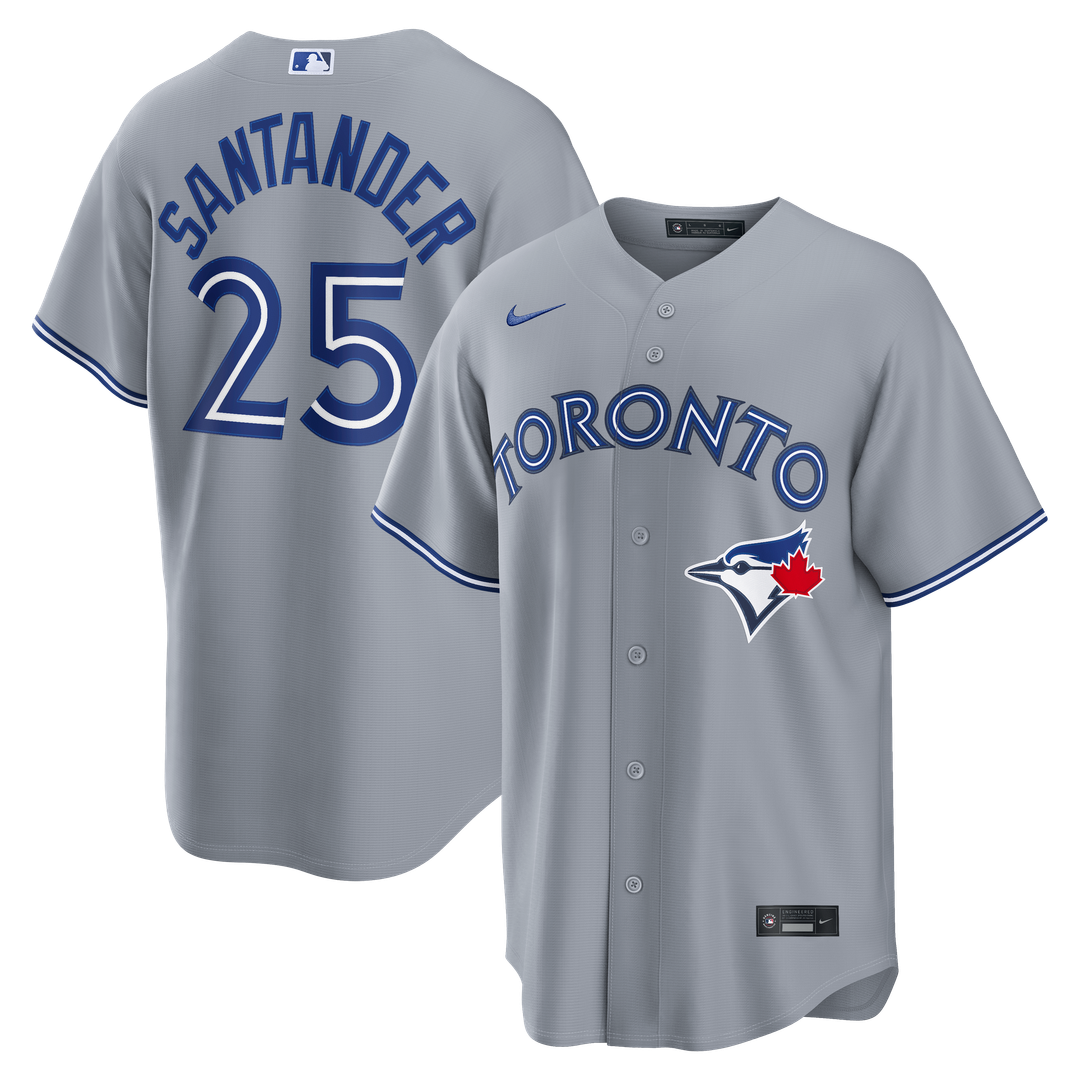 Toronto Blue Jays Anthony Santander Gray Road Replica Baseball Jersey