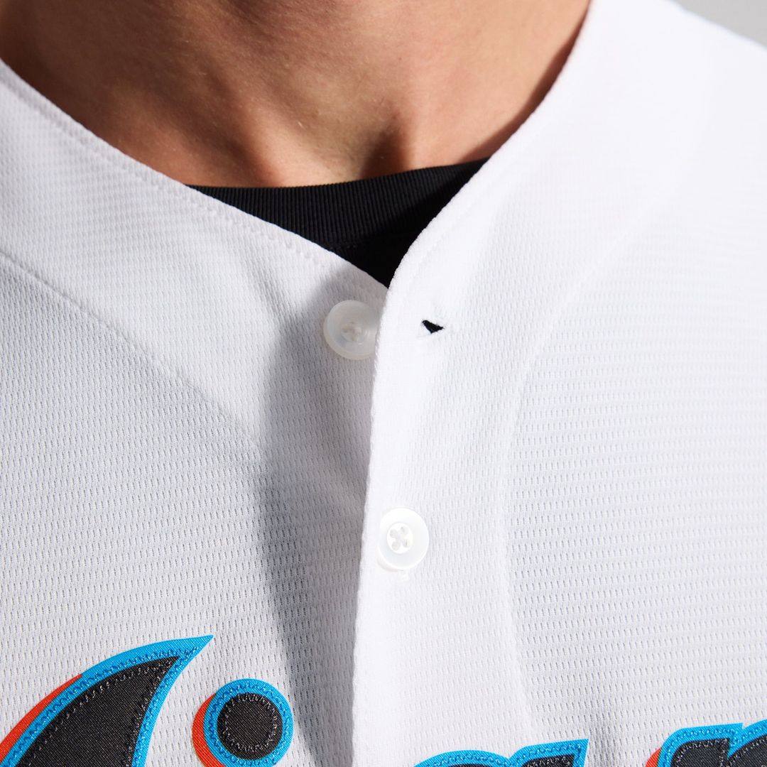 Miami Marlins White Home Replica Team Baseball Jersey | MLB Baseball Jersey