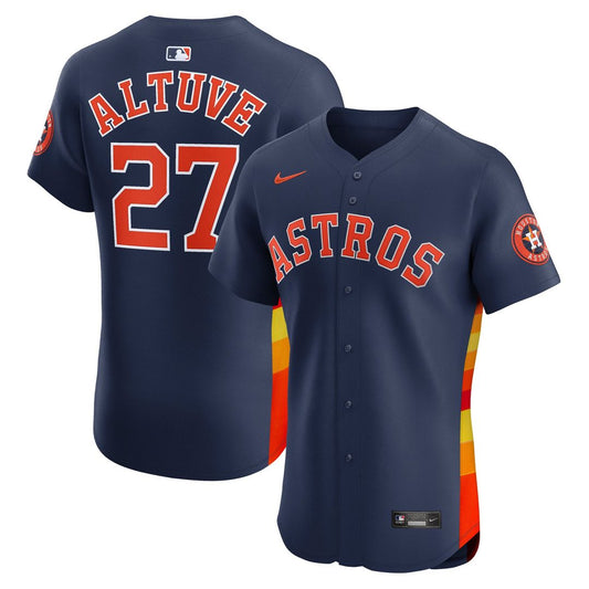 Houston Astros Jose Altuve Navy Alternate 2 Elite Baseball Jersey