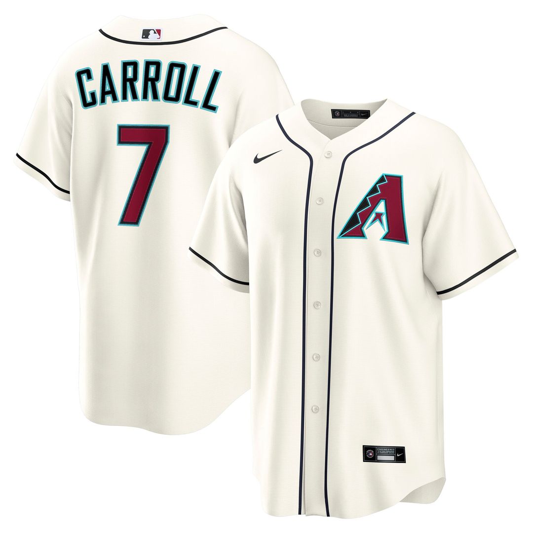 Arizona Diamondbacks Corbin Carroll Cream Home Replica Baseball Jersey