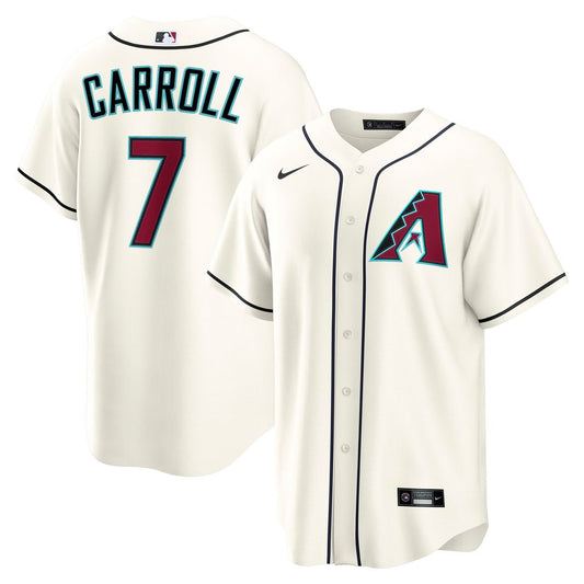 Arizona Diamondbacks Corbin Carroll Cream Home Replica Baseball Jersey