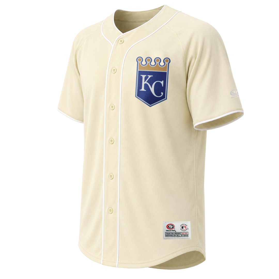 Kansas City Royals Stitches Cream Fashion Baseball Jersey | MLB Baseball Jersey