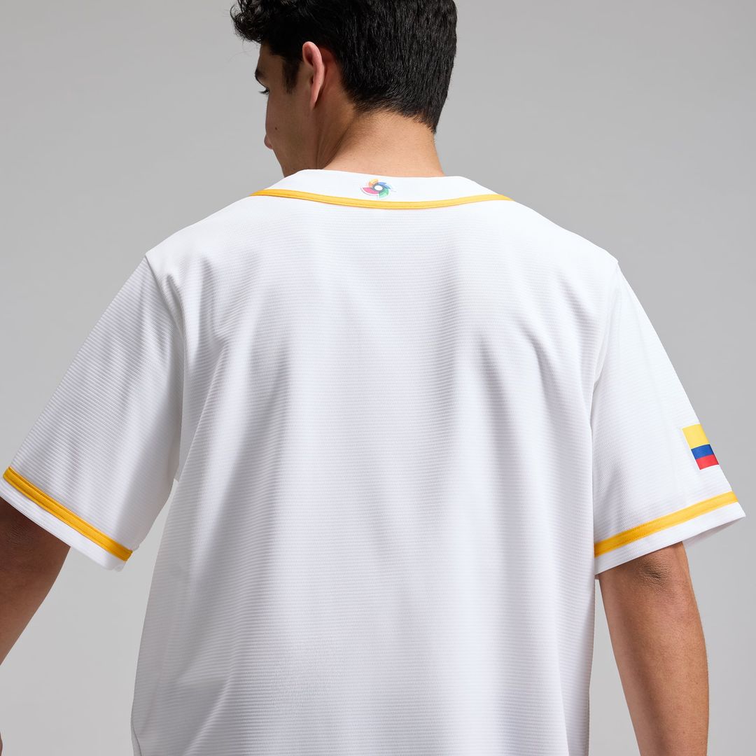 Colombia Baseball White 2026 World Baseball Classic Home Stadium Baseball Jersey | MLB Baseball Jersey