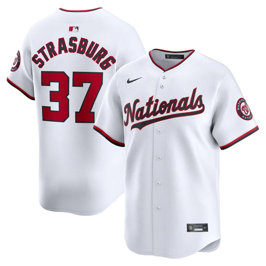 Washington Nationals Stephen Strasburg White Home Limited Baseball Jersey