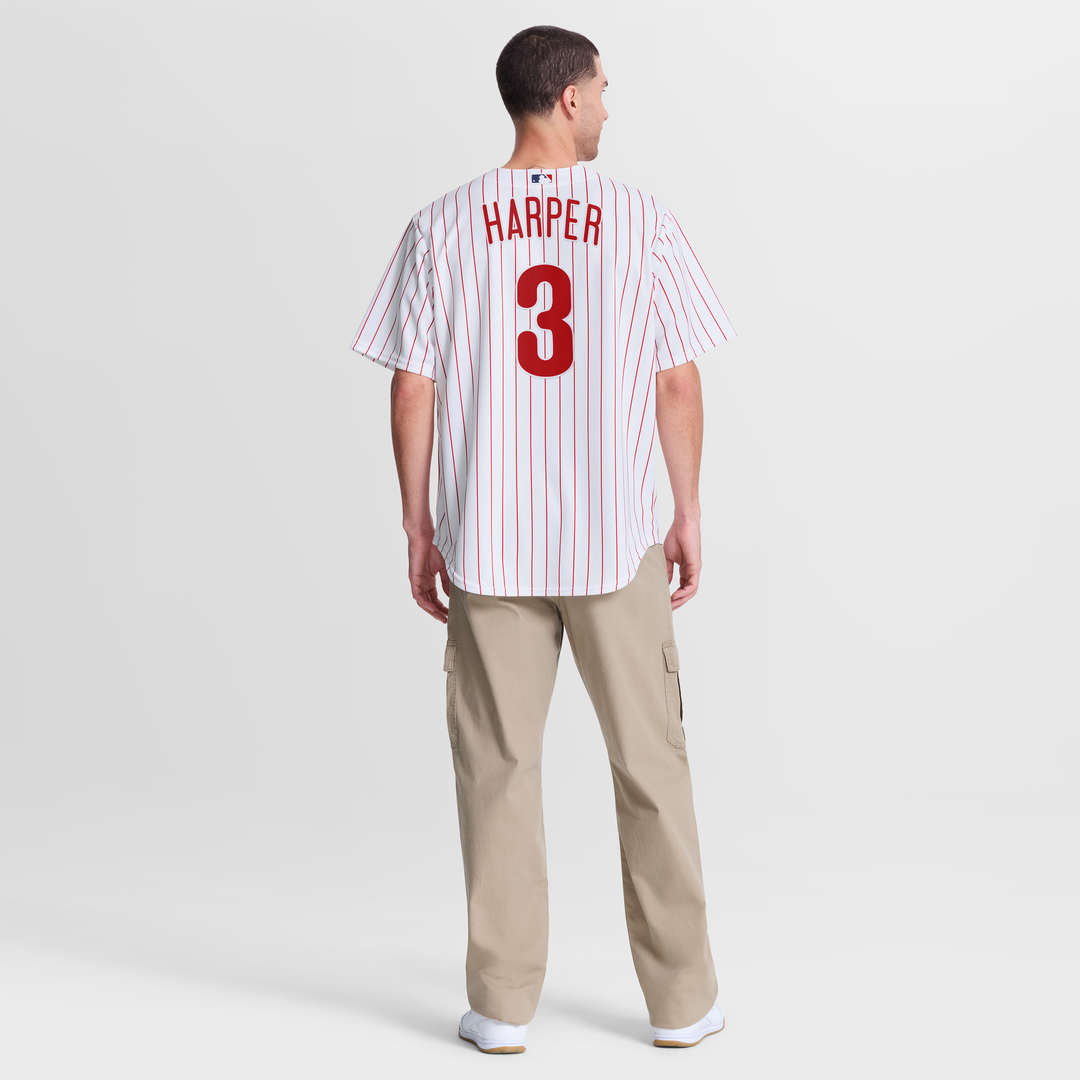 Philadelphia Phillies Bryce Harper White Home Replica Baseball Jersey | MLB Baseball Jersey