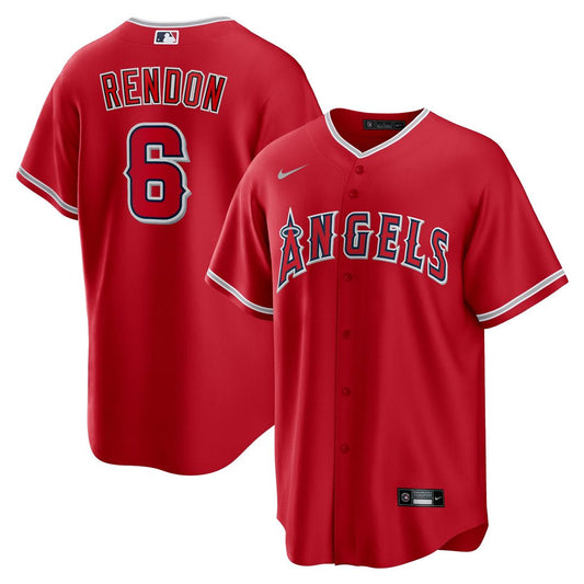 Los Angeles Angels Anthony Rendon Red Alternate Replica Player Name Baseball Jersey