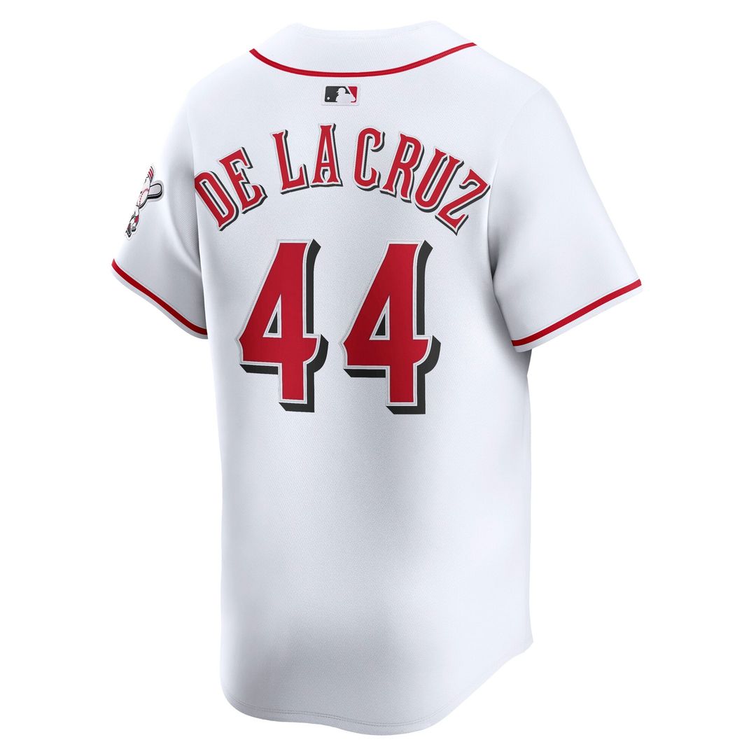 Cincinnati Reds Elly De La Cruz White Home Limited Baseball Jersey | MLB Baseball Jersey