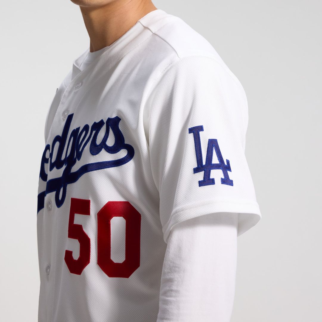 Los Angeles Dodgers Mookie Betts White Home Authentic Baseball Jersey | MLB Baseball Jersey