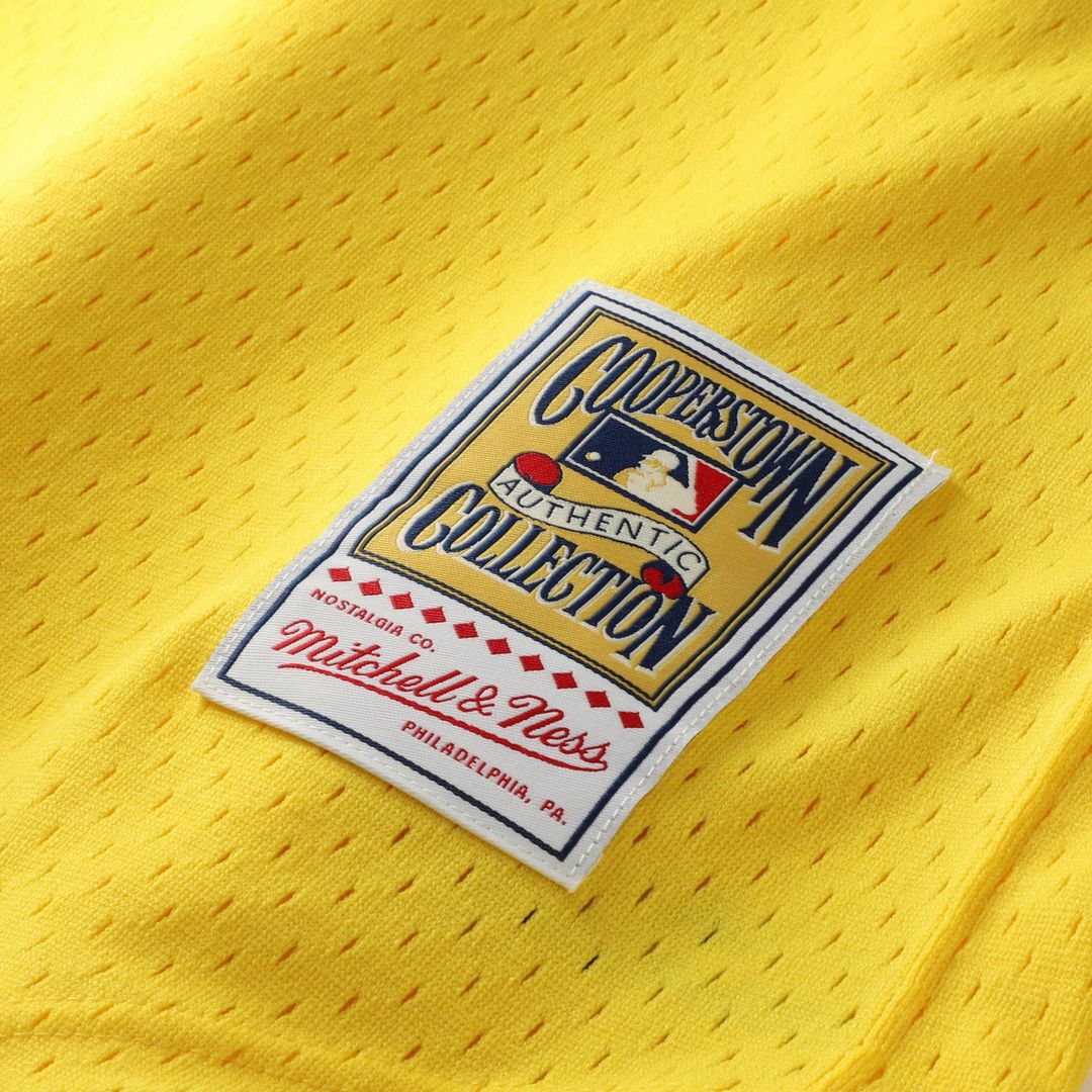 Athletics Rickey Henderson Yellow Authentic Batting Practice Baseball Jersey | MLB Baseball Jersey