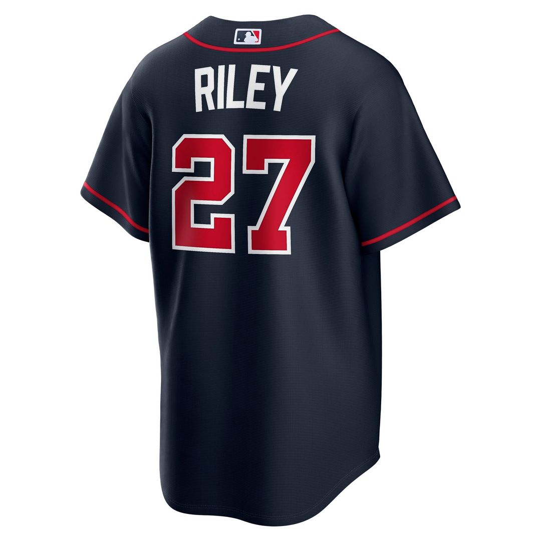 Atlanta Braves Austin Riley White Home Replica Baseball Jersey | MLB Baseball Jersey