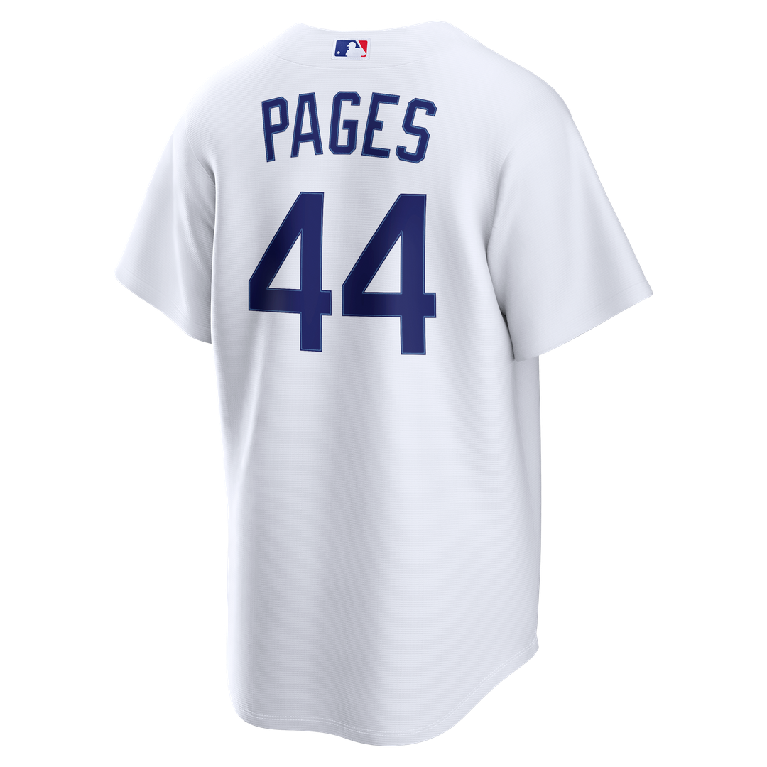 Los Angeles Dodgers Andy Pages White Home Replica Baseball Jersey | MLB Baseball Jersey