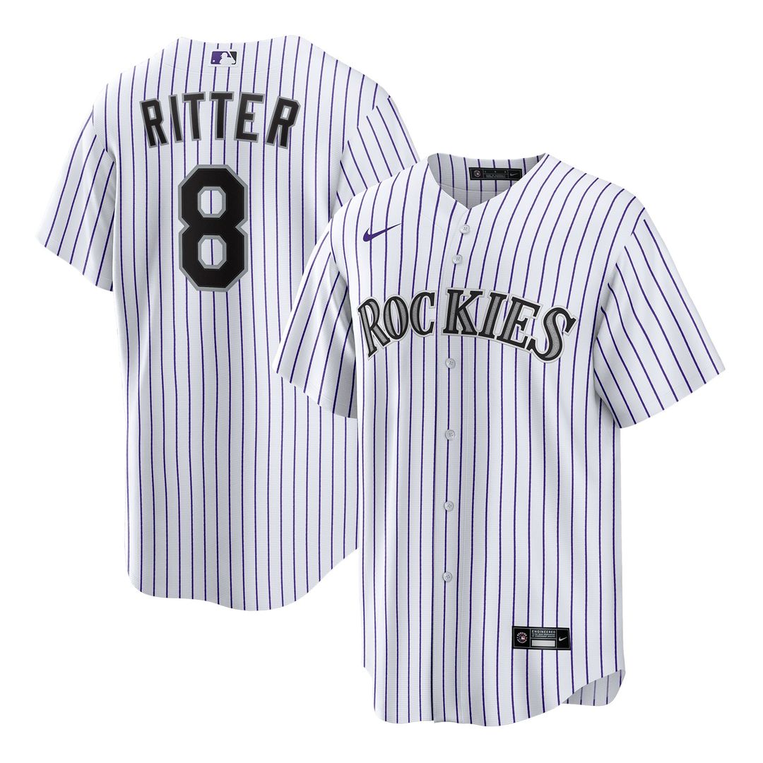 Colorado Rockies Ryan Ritter White Home Replica Baseball Jersey