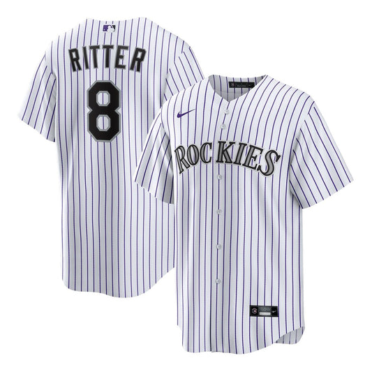 Colorado Rockies Ryan Ritter White Home Replica Baseball Jersey