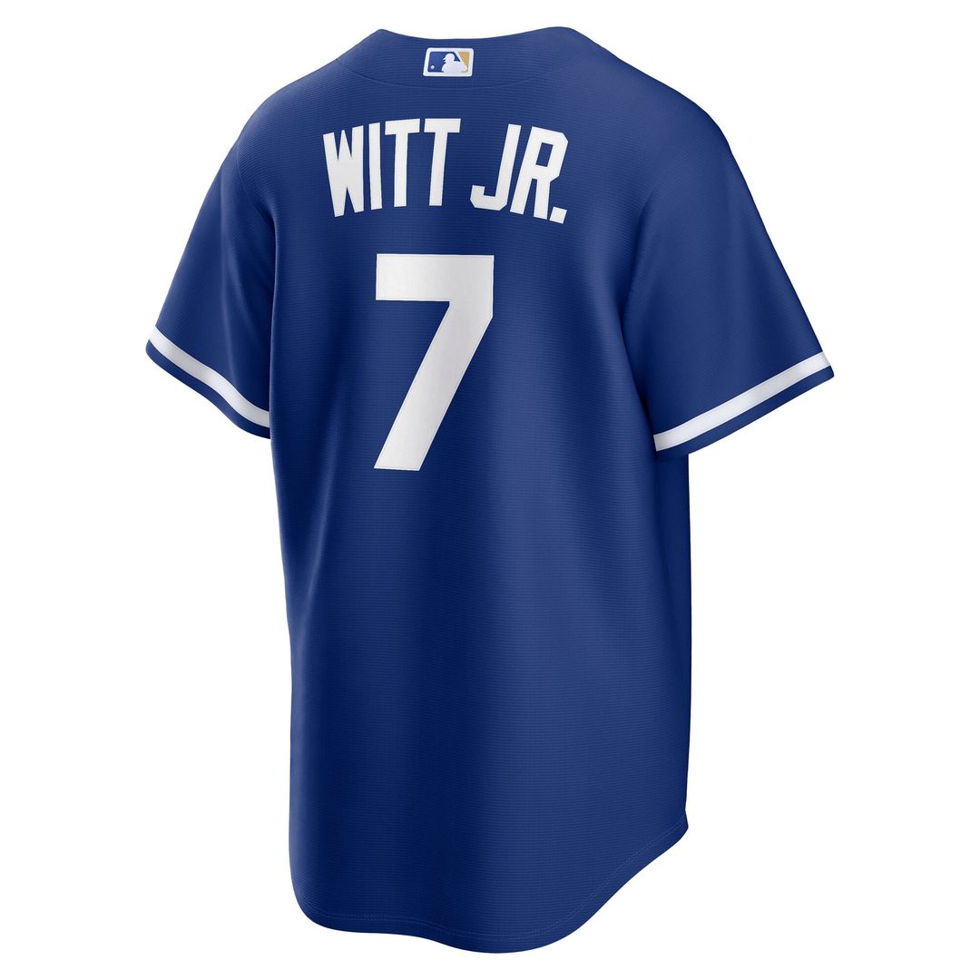 Kansas City Royals Bobby Witt Jr. Light Blue Alternate Replica Baseball Jersey | MLB Baseball Jersey