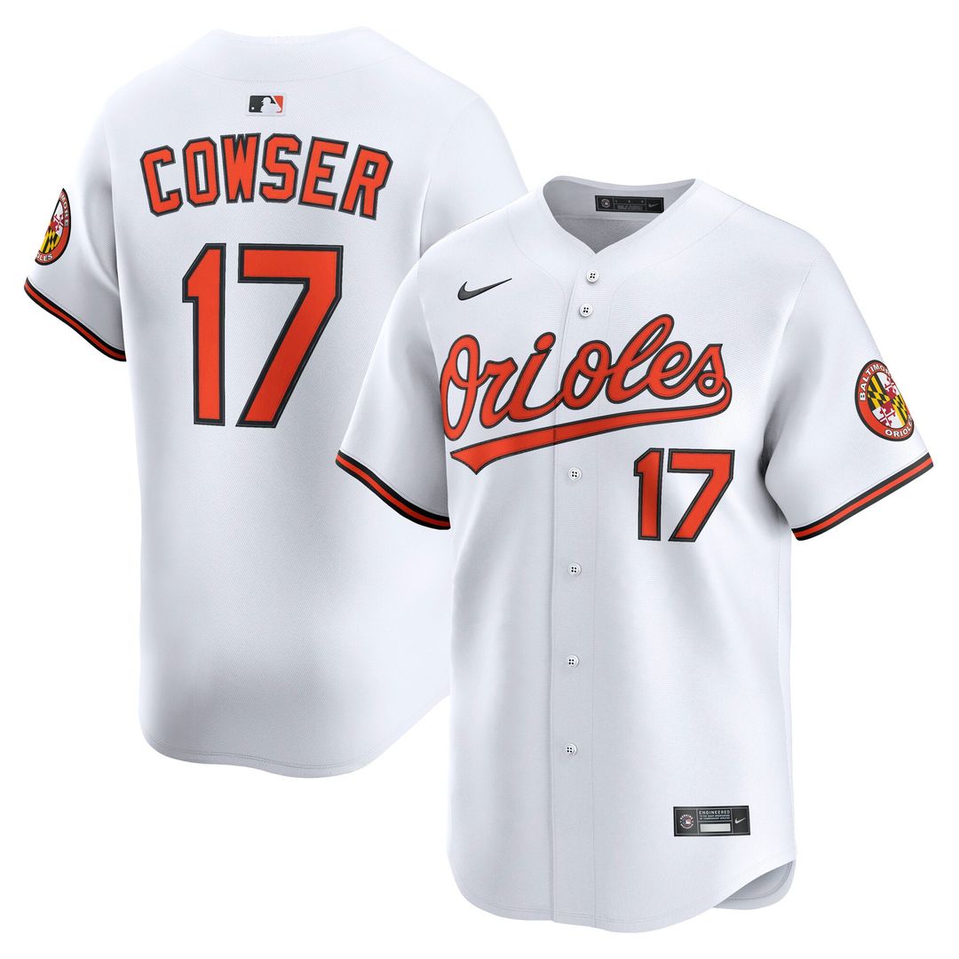 Baltimore Orioles Colton Cowser White Home Limited Baseball Jersey