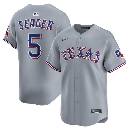 Texas Rangers Corey Seager Gray Road Limited Baseball Jersey