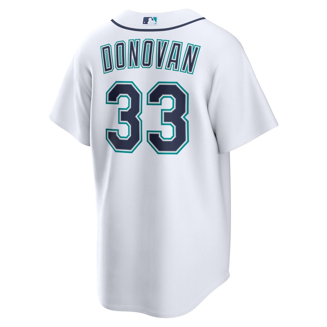 Seattle Mariners Brendan Donovan White Home Replica Baseball Jersey | MLB Baseball Jersey