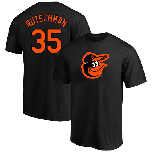 Baltimore Orioles Adley Rutschman Black Big & Tall Name & Number T-Shirt