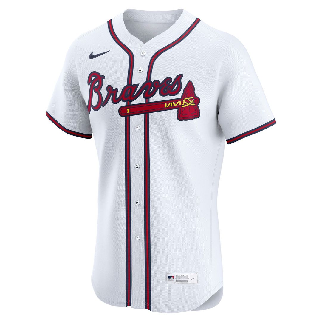Atlanta Braves Ronald Acuña Jr. White Home Elite Baseball Jersey | MLB Baseball Jersey