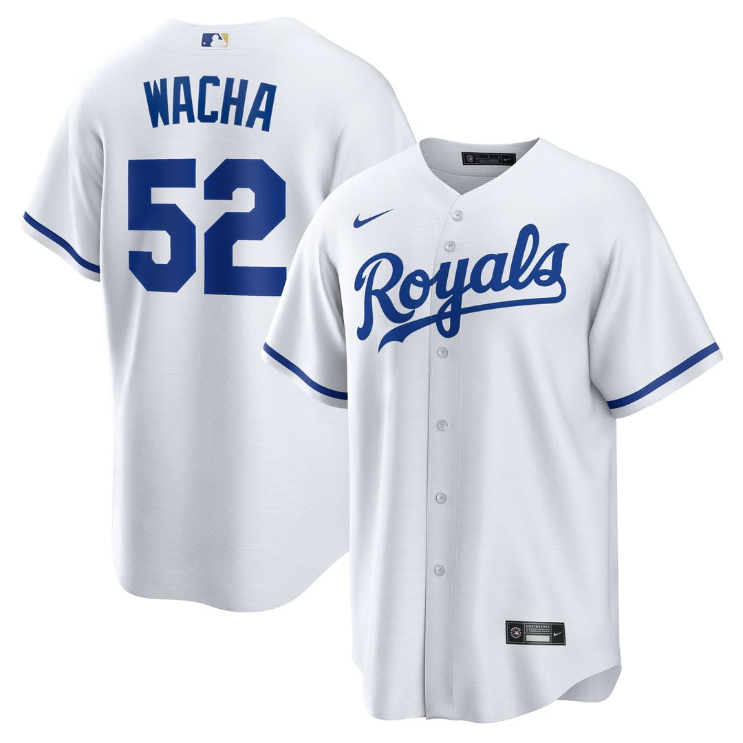 Kansas City Royals Michael Wacha White Home Replica Baseball Jersey