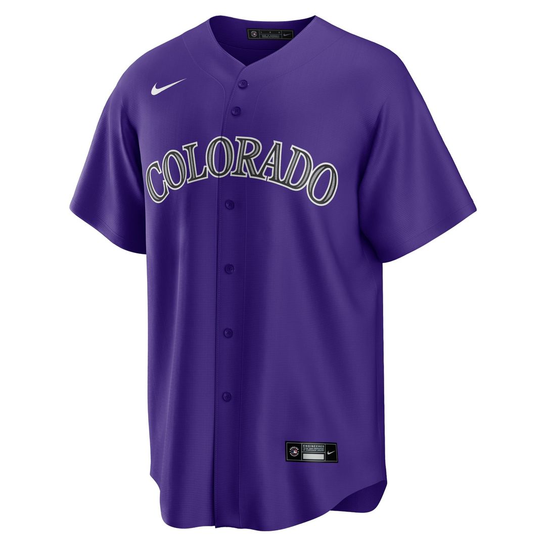 Colorado Rockies Kris Bryant Purple Alternate Replica Baseball Jersey | MLB Baseball Jersey