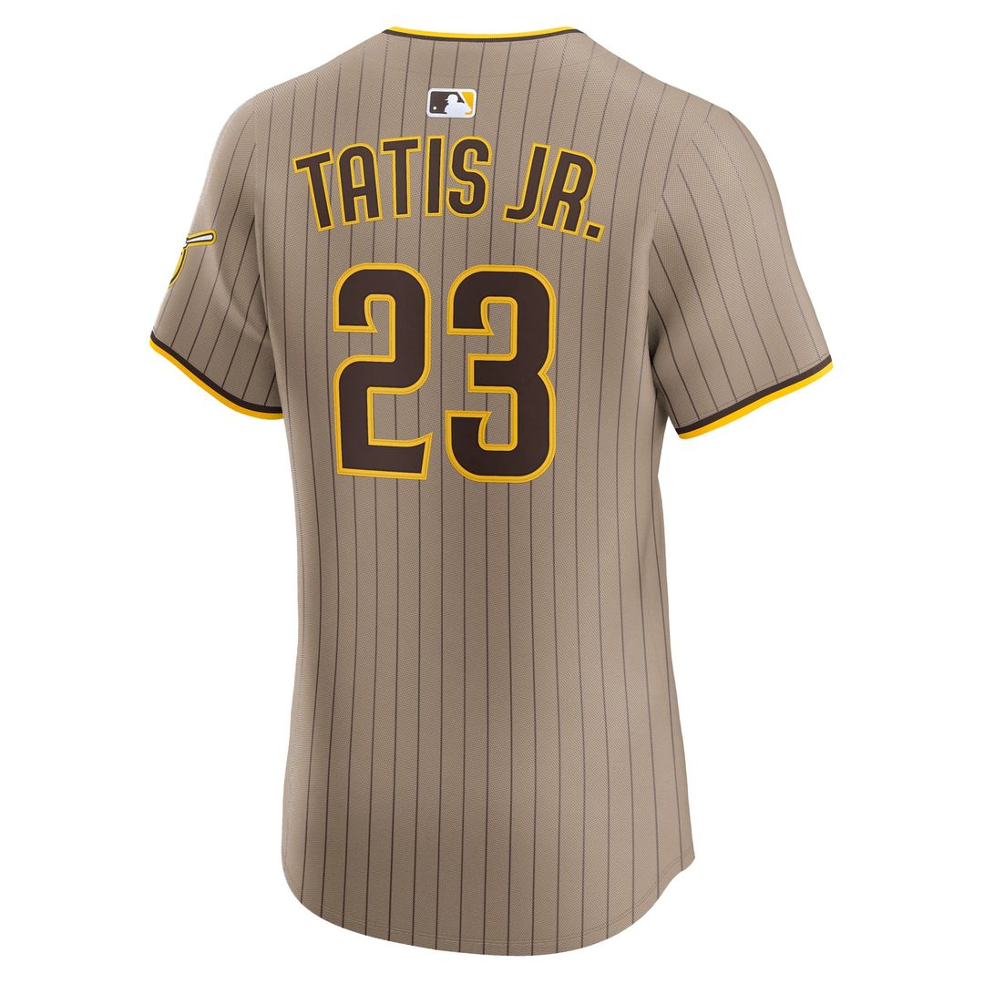 San Diego Padres Fernando Tatis Jr. Khaki Sand Elite Baseball Jersey | MLB Baseball Jersey