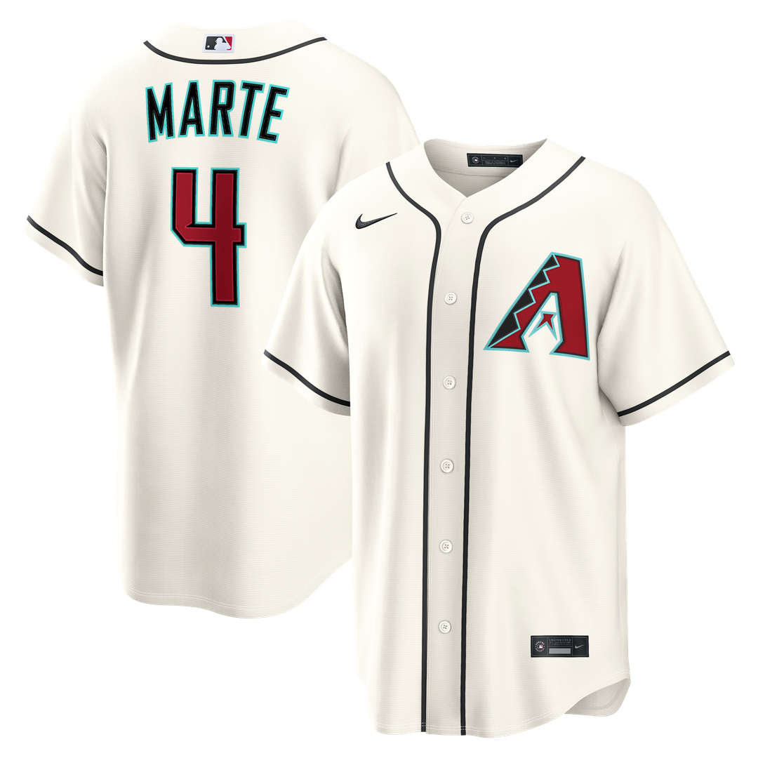 Arizona Diamondbacks Ketel Marte Cream Home Replica Baseball Jersey