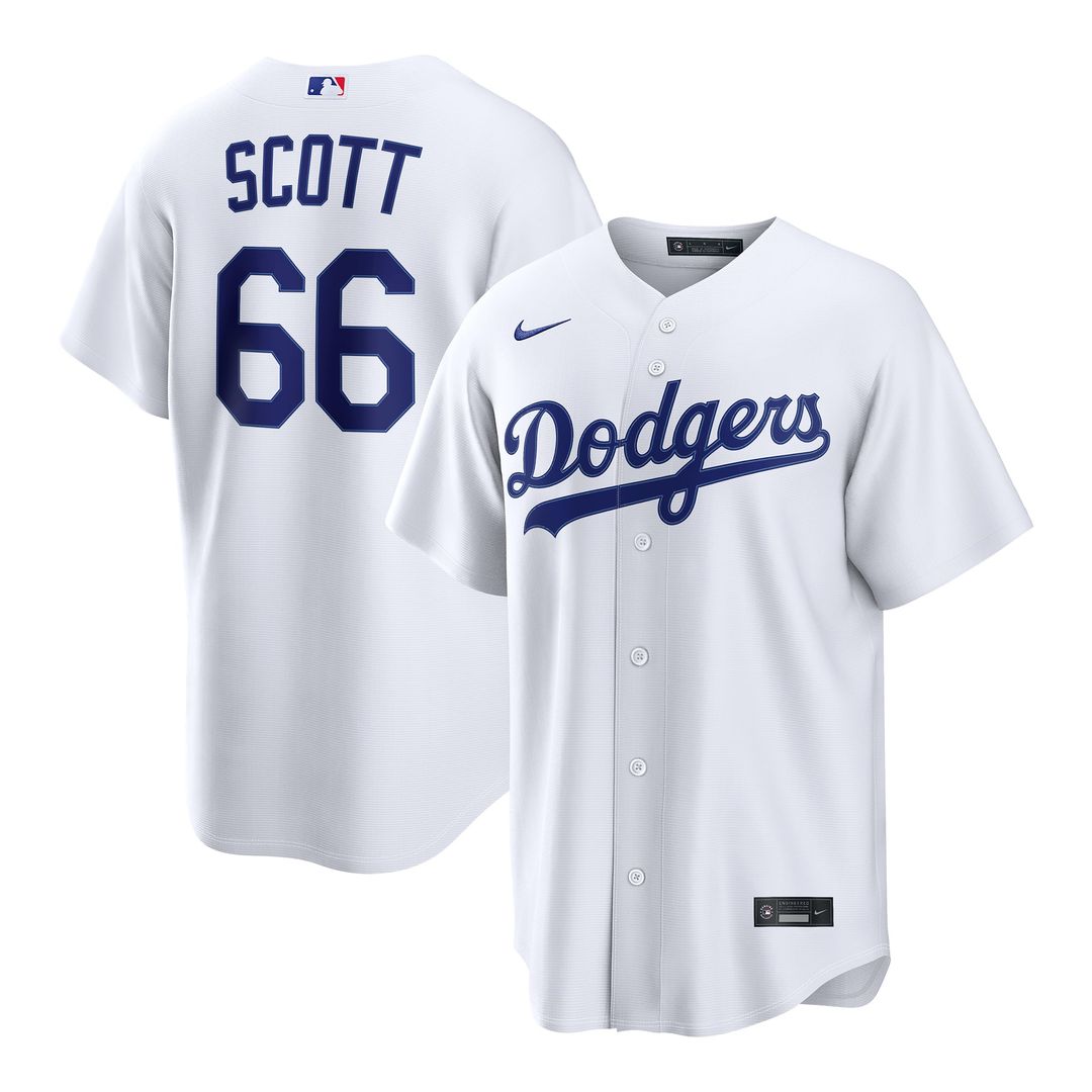 Los Angeles Dodgers Tanner Scott White Home Replica Baseball Jersey