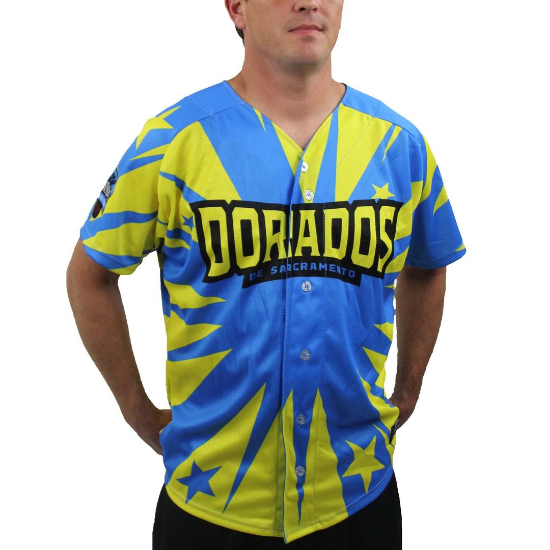 Sacramento River Cats Blue/Yellow Copa Replica Baseball Jersey