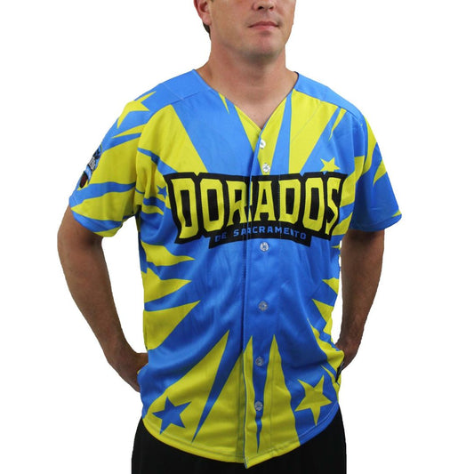 Sacramento River Cats Blue/Yellow Copa Replica Baseball Jersey