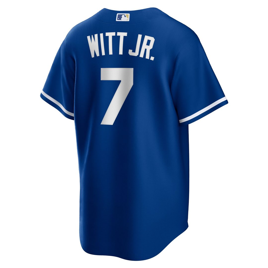 Kansas City Royals Bobby Witt Jr. Gray Road Replica Baseball Jersey | MLB Baseball Jersey