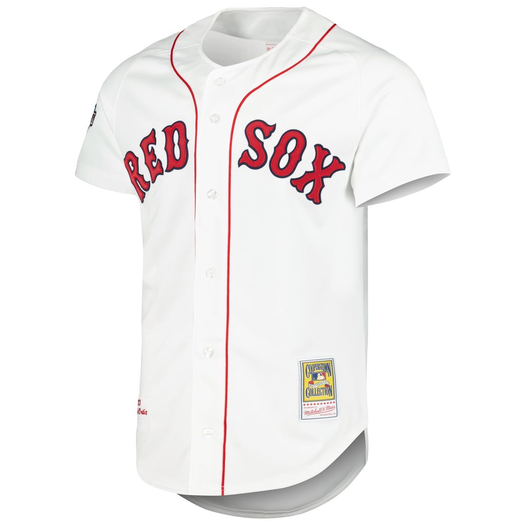 Boston Red Sox David Ortiz White Cooperstown Collection Authentic Baseball Jersey | MLB Baseball Jersey