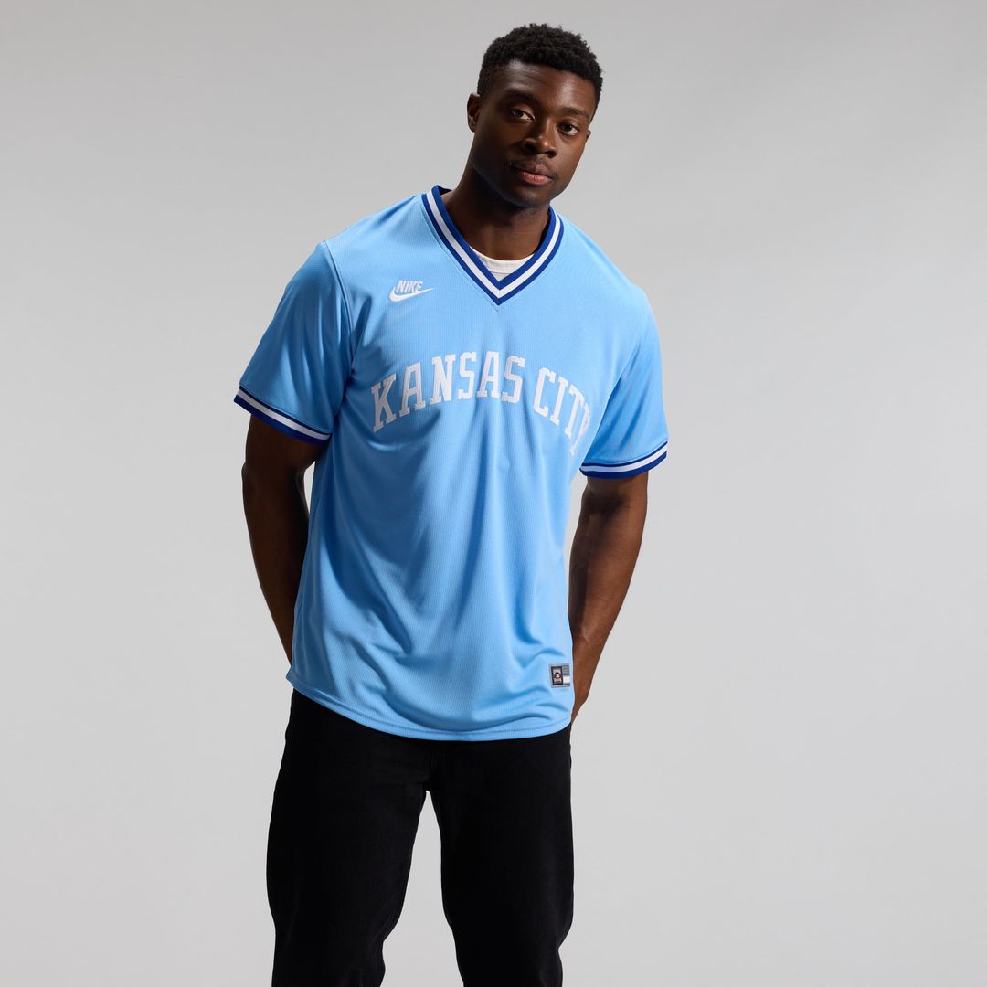 Kansas City Royals Bo Jackson Light Blue Throwback Cooperstown Collection Limited Baseball Jersey | MLB Baseball Jersey